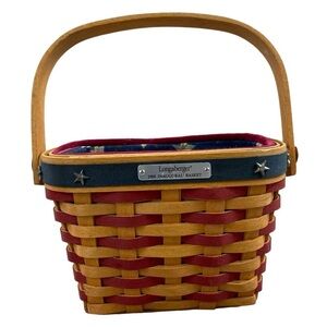 Longaberger 2001 Hostess Combo 4th July  Inaugural Basket Retired  Rare
